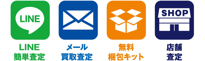 査定・買取依頼方法は4つ